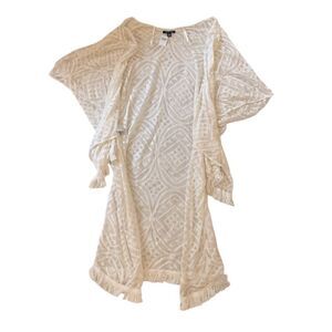 NWT American Eagle Lace Sheer Cover Up Cream Kimono